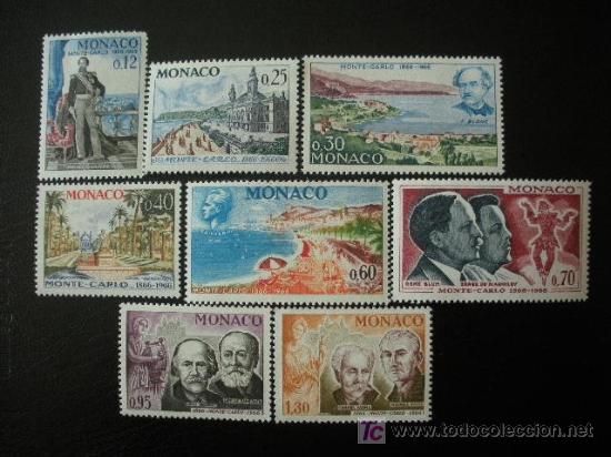 Sellos: MONACO 1966 IVERT 690/7 *** Centenario de Montecarlo - Foto 1