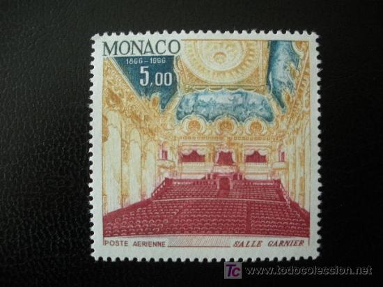 Sellos: MONACO AEREO 1966 IVERT 86 *** Centenario de Montecarlo - Foto 1