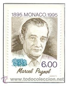 Sellos: MONACO 1995 - CENTENARIO DE MARCEL PAGNOL - Yvert 1985 - Foto 1