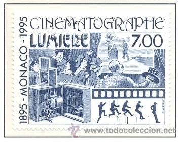 Sellos: MONACO 1995 - CENTENARIO DEL CINE - Yvert 1998 - Foto 1
