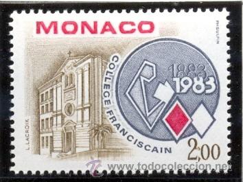 Sellos: MONACO 1983 - CENTENARIO DEL COLEGIO FRANCISCANO - Yvert 1369** - Foto 1