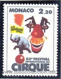 Sellos: MONACO 1986 - CIRCO - Yvert 1550 - Foto 1