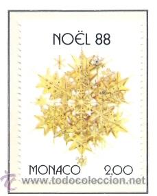 Sellos: MONACO 1988 - NAVIDAD - Yvert 1662 - Foto 1