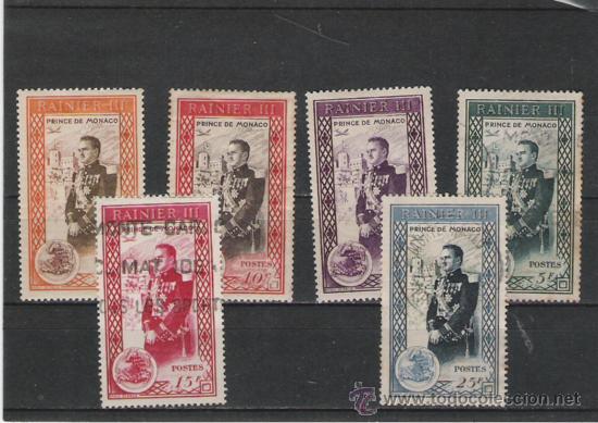 Sellos: MONACO  SELLOS DE LA SERIE N&ordm; 338/343 - Foto 1