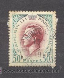 Sellos: MONACO, 50 F.-RAINERO III - Foto 1