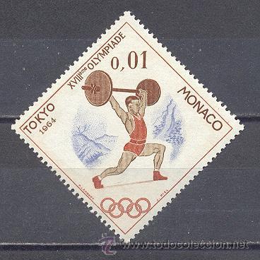 Sellos: MONACO, OLIMPIADAS DE TOKIO 1964 - Foto 1