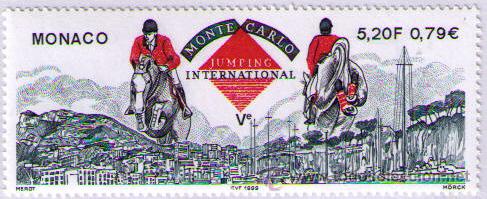 Sellos: MONACO 1999 - 5&ordm; CONCURSO HIPICO - YVERT 2198 - Foto 1