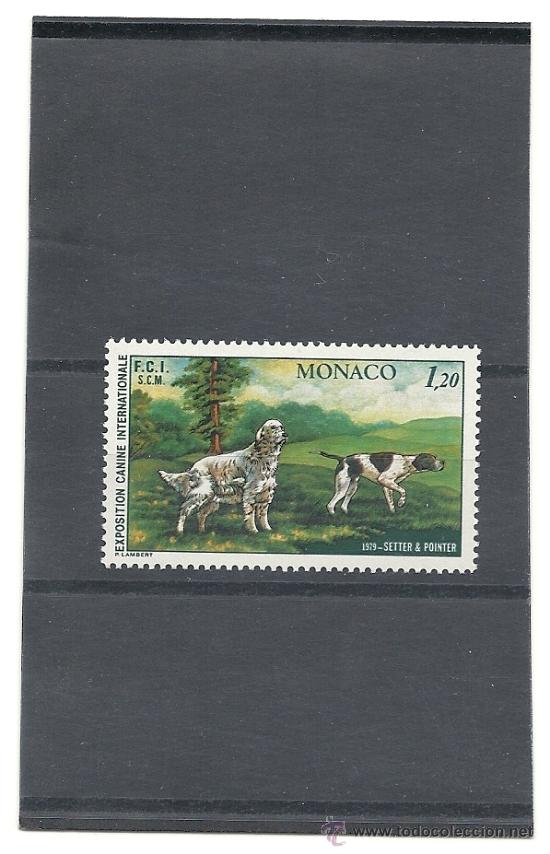 Sellos: MONACO 1979 YVERT N&ordm; 1208** EXPOSITION CANINE. - Foto 1