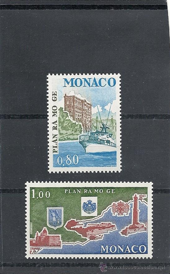 Sellos: MONACO 1978 YVERT N&ordm; 1134/35 ** PLAN RO MO GE. - Foto 1