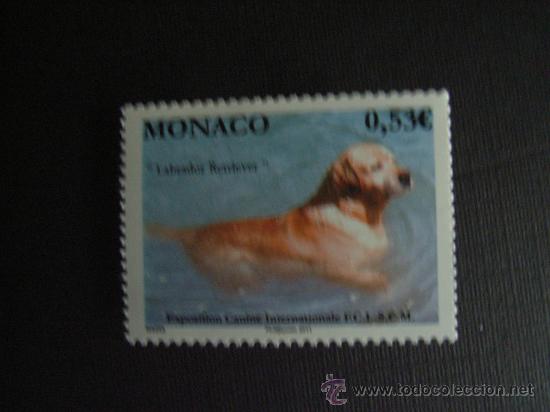 Sellos: MONACO A&Ntilde;O 2011. EXP. CANINA INTERN. LABRADOR RETRIEVER - Foto 1