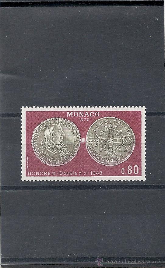 Sellos: MONACO 1977 YVERT N&ordm; 1112** HONORE II - Foto 1