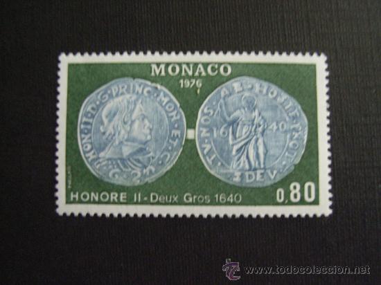 Sellos: MONACO, N&ordm; YVERT 1069*** A&Ntilde;O 1976. NUMISMATICA - Foto 1
