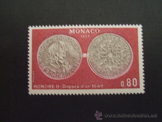 Sellos: MONACO, N&ordm; YVERT 1112*** A&Ntilde;O 1977.NUMISMATICA - Foto 1