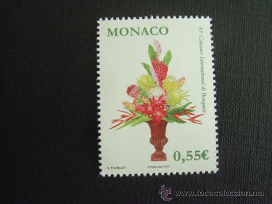 Sellos: MONACO A&Ntilde;O 2012. FLORA. CONCURSO DE BOUQUETS - Foto 1