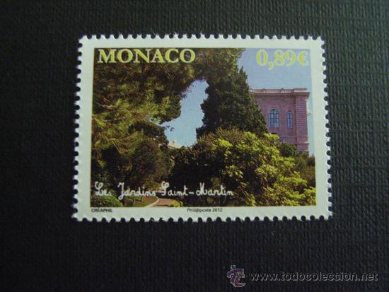 Sellos: MONACO A&Ntilde;O 2012. LOS JARDINES DE SAN MARTIN - Foto 1