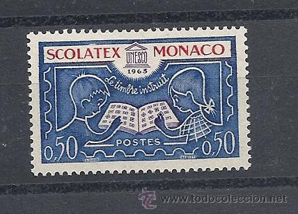 Sellos: MONACO 1963, YVERT N&ordm; 617**, SCOLATEX - Foto 1