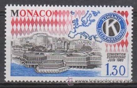 Sellos: MONACO 1980 - KIWANIS INTERNACIONAL - Yvert 1230** - Foto 1