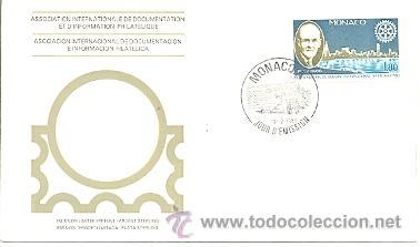 Sellos: 28-179. Sobre Primer D&iacute;a. Monaco - Foto 1