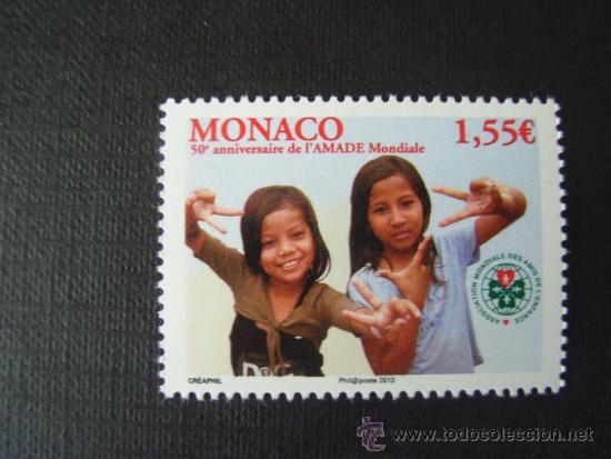 Sellos: MONACO A&Ntilde;O 2013. 50 ANIVERSARIO DE AMADE - Foto 1