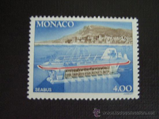 Sellos: MONACO N&ordm; YVERT 1852***A&Ntilde;O 1992. BARCO SEABUS - Foto 1