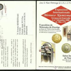 Sellos: TARJETA INVITACION AL CONGRESO INTERNACINAL NUMISMATICA - MONACO 2009