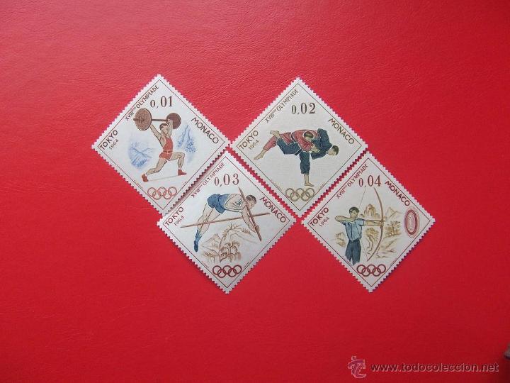 Sellos: MONACO 1964, YVERT 654-57, SC - Foto 1