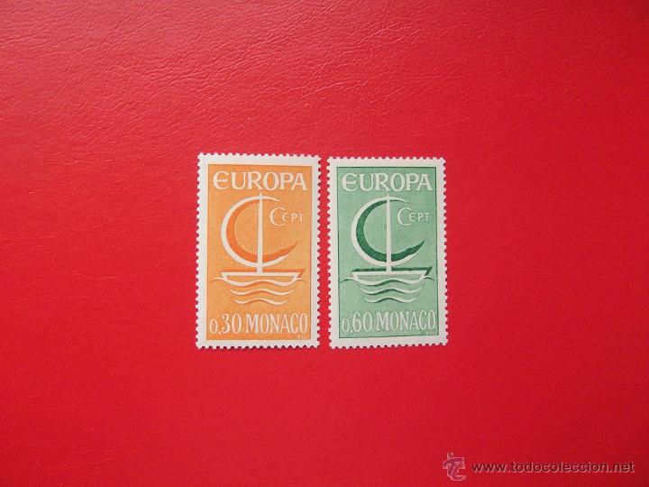 Sellos: MONACO 1966, YVERT 698-99, SC - Foto 1