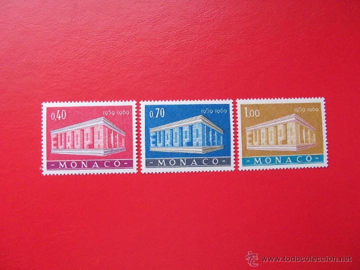 Sellos: MONACO 1969, YVERT 789-91, SC - Foto 1