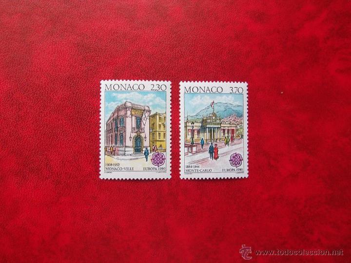 Sellos: MONACO 1990, YVERT 1724-25, SC - Foto 1
