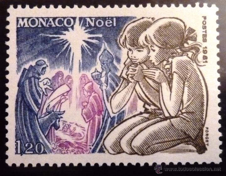 Sellos: SELLOS MONACO 1981. NUEVO. NAVIDAD. - Foto 1