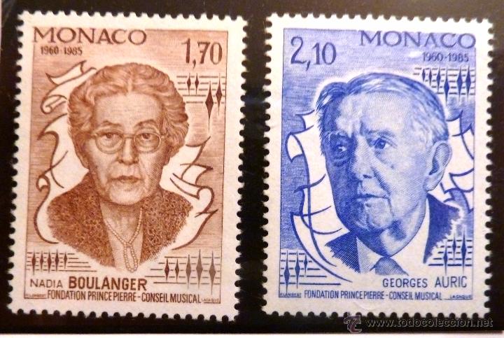 Sellos: SELLOS MONACO 1985. NUEVOS. COMPOSITORES. - Foto 1