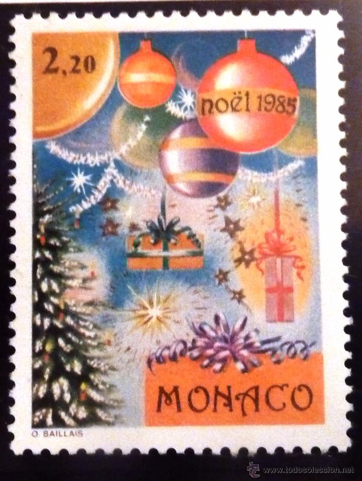 Sellos: SELLOS MONACO 1985. NUEVO. NAVIDAD. - Foto 1