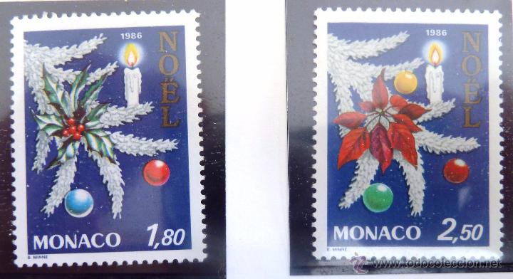 Sellos: SELLOS MONACO 1986. NUEVOS. NAVIDAD. - Foto 1