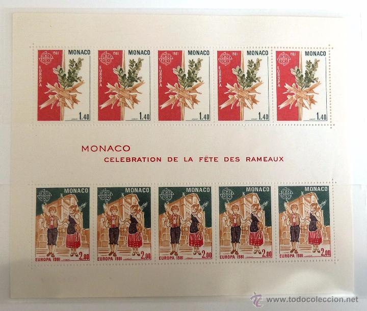 Sellos: HB MONACO 1981. NUEVA. EUROPA CEPT. FOLKLORE. - Foto 1