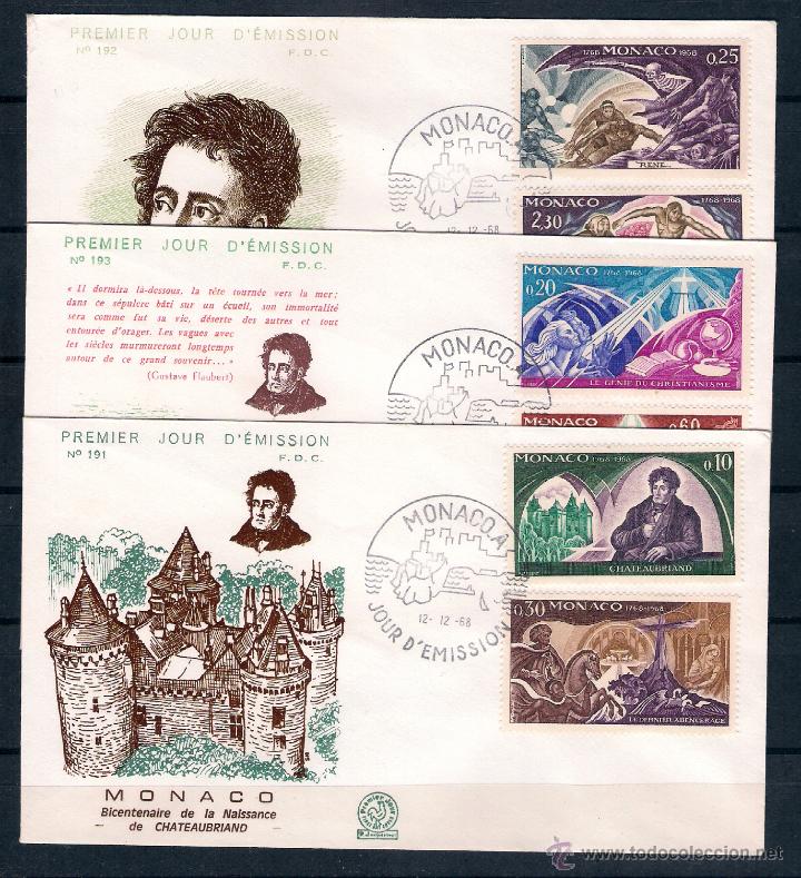 Sellos: m&oacute;naco. 3 s.p.d. . emit. 12-12-68 - Foto 1