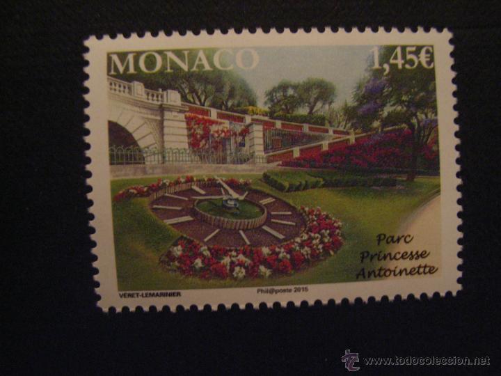 Sellos: MONACO  A&Ntilde;O 2015. PARQUE PRINCESA ANTONIETA - Foto 1