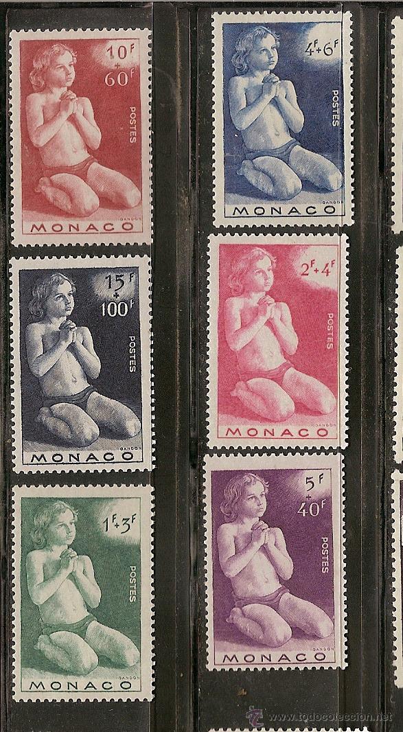 Sellos: M&oacute;naco * & Para os Pobres 1946 (287) - Foto 1