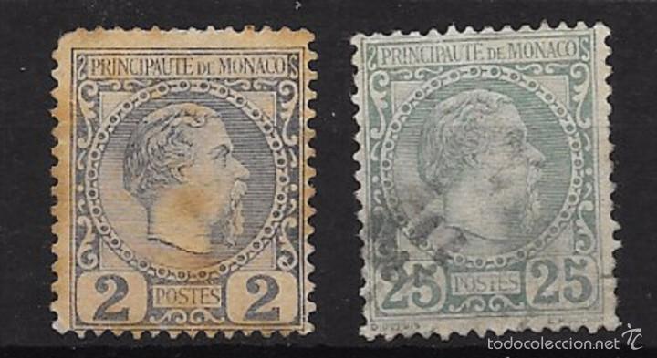 Sellos: M&Oacute;NACO YVERT N&ordm; 5-6 USADOS - Foto 1