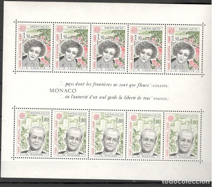 Sellos: Monaco. 1980. Europa. Hoja bloque. - Foto 1