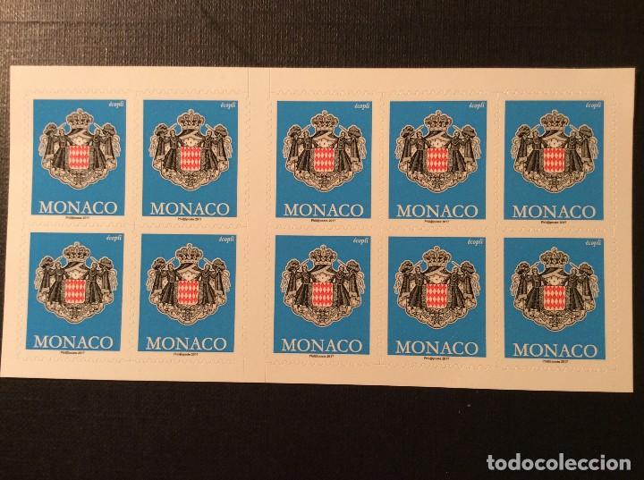 Sellos: MONACO A&Ntilde;O 2017. CARNET SERIE CORRIENTE. ESCUDO - Foto 1