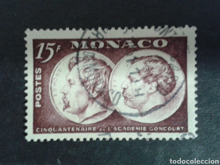 Sellos: M&Oacute;NACO. YVERT 352. SERIE COMPLETA USADA. - Foto 1