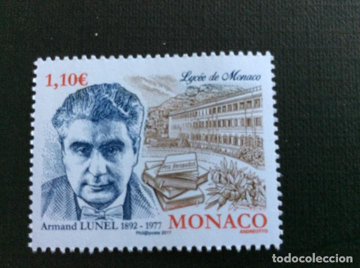 Sellos: MONACO A&Ntilde;O 2017. ARMAND LUNEL - Foto 1