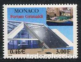 Sellos: MONACO - CONSTRUCCION DEL FORUM GRIMALDI (1999) ** - Foto 1