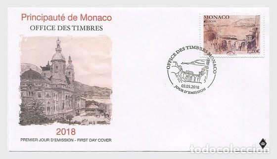 Sellos: Monaco 2018 - Europa 2018 - Bridges FDC - Foto 1