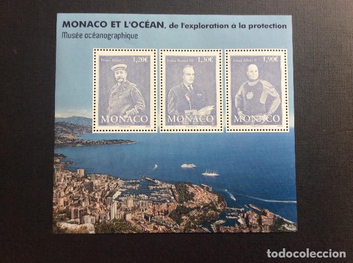 Sellos: MONACO  A&Ntilde;O 2018. EXPOSICION MONACO Y EL OCEANO - Foto 1