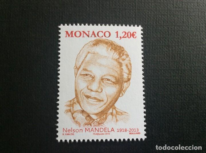 Sellos: MONACO A&Ntilde;O 2018. CENTENARIO DEL NACIMIENTO DE NELSON MANDELA - Foto 1