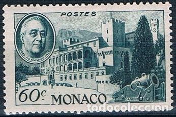 Sellos: MONACO 1946 YVERT 297 MH* - Foto 1