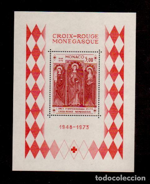 Sellos: 0004 MONACO CROIX ROUGE 1973 - Foto 1