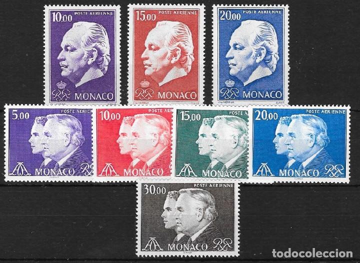 Sellos: M&Oacute;NACO. LOTES DE SELLOS A&Eacute;REOS - Foto 1