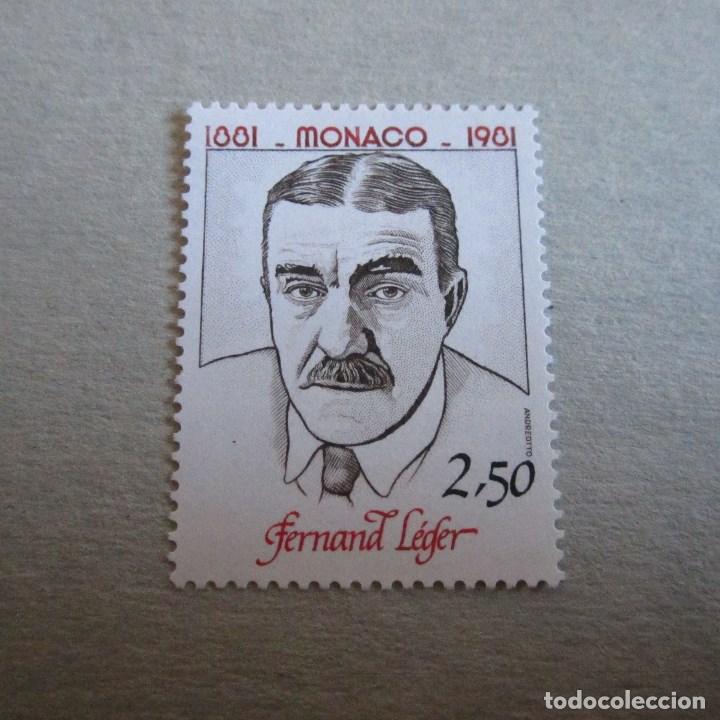 Sellos: MONACO 1981, YVERT N&ordm; 1292**, FERNAND L&Eacute;GER. - Foto 1